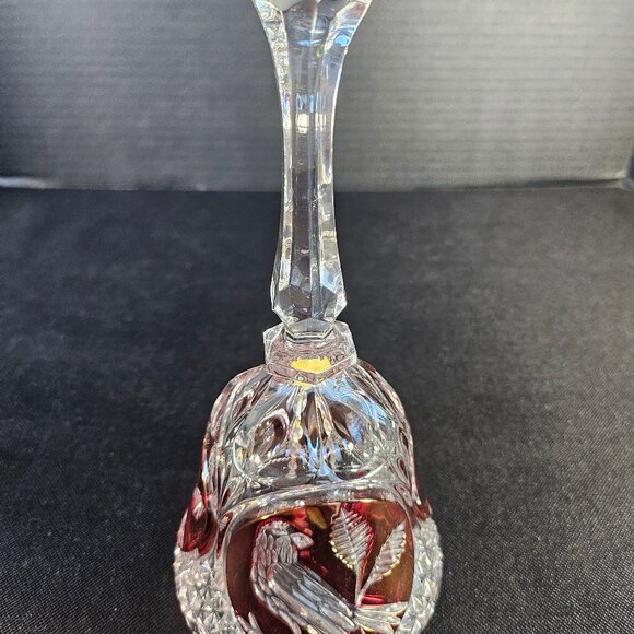 Vintage Hofbauer Ruby Byrdes Collection Bell 24% Lead Crystal West Germany - Picture 10 of 10